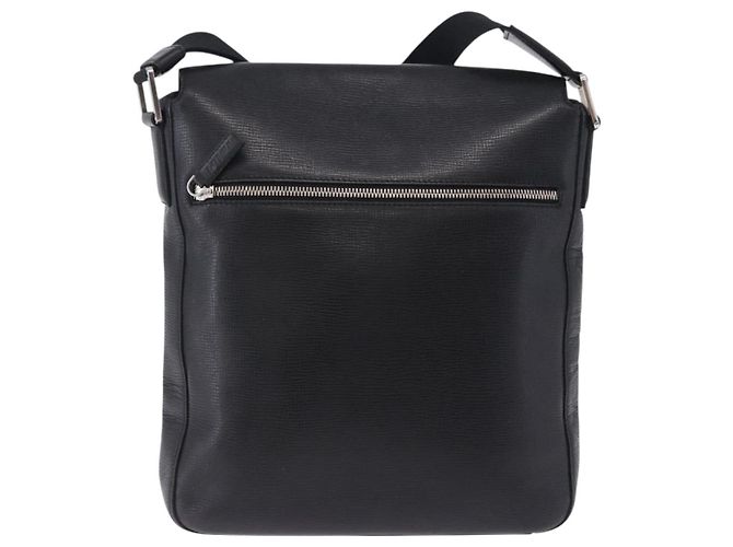 LOEWE Schultertasche aus Leder Schwarz Silber Auth ka6220 - Ansicht 2