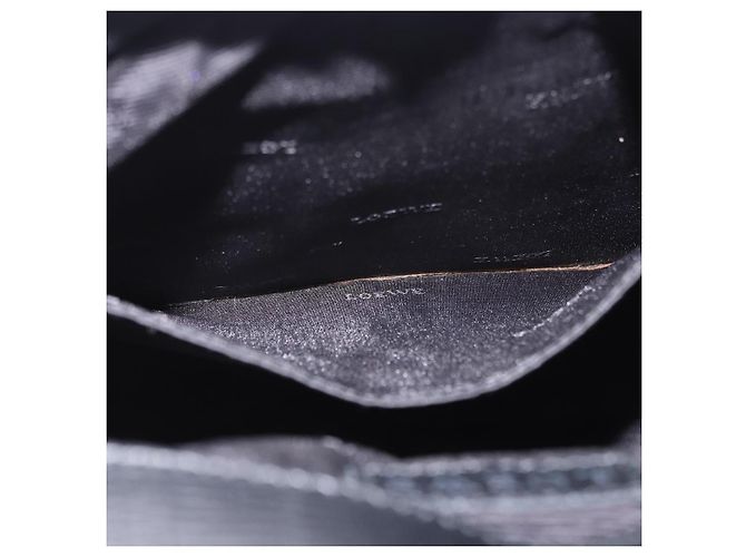 LOEWE Schultertasche aus Leder Schwarz Silber Auth ka6220 - Ansicht 26