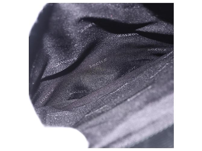 LOEWE Schultertasche aus Leder Schwarz Silber Auth ka6220 - Ansicht 27