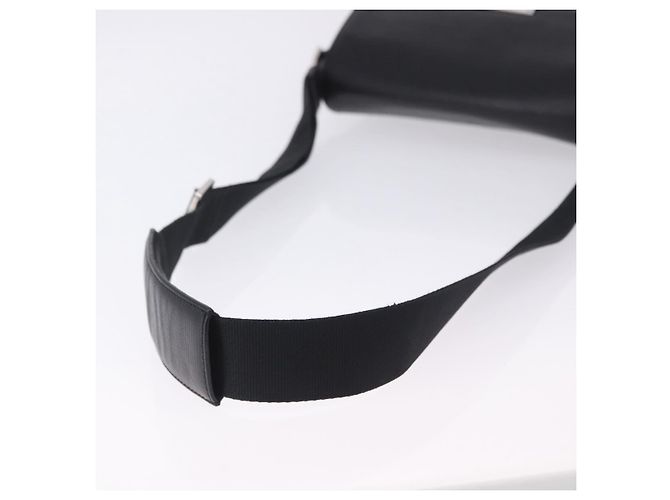 LOEWE Schultertasche aus Leder Schwarz Silber Auth ka6220 - Ansicht 7