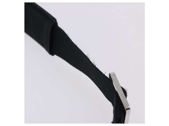 LOEWE Schultertasche aus Leder Schwarz Silber Auth ka6220 - Ansicht 8