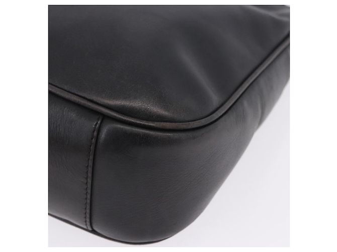 Borsa a mano GUCCI Bamboo in pelle nera e argento 001 1638 Auth ka6269 Nero - vista 16