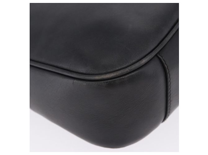 Borsa a mano GUCCI Bamboo in pelle nera e argento 001 1638 Auth ka6269 Nero - vista 17