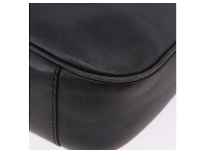 Borsa a mano GUCCI Bamboo in pelle nera e argento 001 1638 Auth ka6269 Nero - vista 18