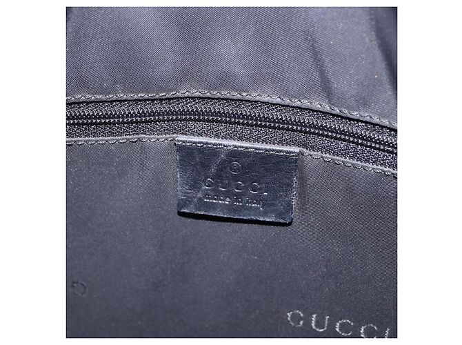 Borsa a mano GUCCI Bamboo in pelle nera e argento 001 1638 Auth ka6269 Nero - vista 21