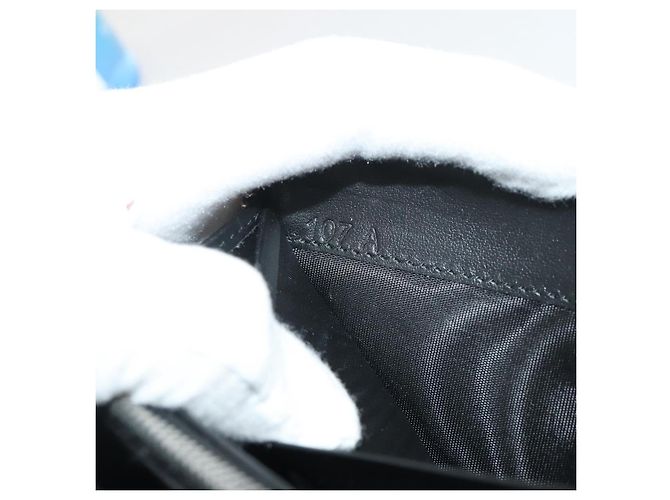 Portafoglio lungo PRADA in pelle nero argento Auth 205863A - vista 12