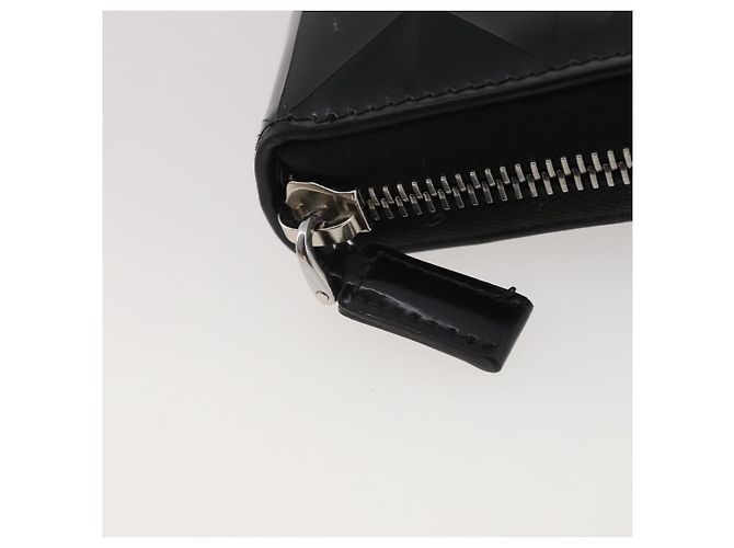 Portafoglio lungo PRADA in pelle nero argento Auth 205863A - vista 7