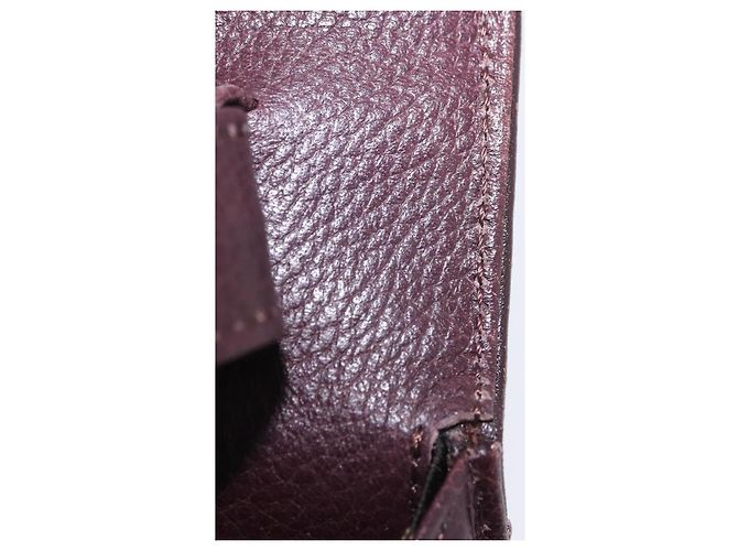 Autre Marque Borsa a mano SAINT LAURENT in pelle 2way Bordeaux tono oro Auth ka6227A Bordò - vista 11