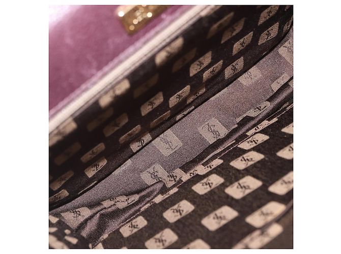 Autre Marque Borsa a mano SAINT LAURENT in pelle 2way Bordeaux tono oro Auth ka6227A Bordò - vista 12