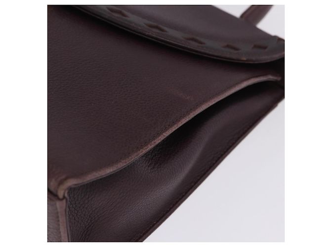 Autre Marque Borsa a mano SAINT LAURENT in pelle 2way Bordeaux tono oro Auth ka6227A Bordò - vista 14