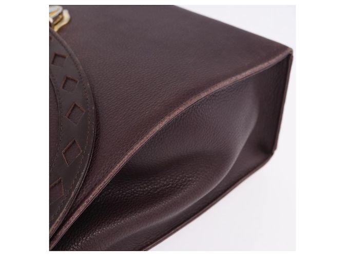 Autre Marque Borsa a mano SAINT LAURENT in pelle 2way Bordeaux tono oro Auth ka6227A Bordò - vista 15