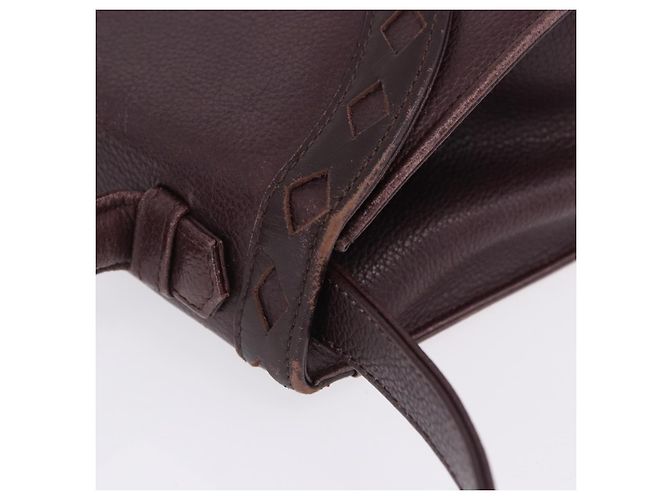 Autre Marque Borsa a mano SAINT LAURENT in pelle 2way Bordeaux tono oro Auth ka6227A Bordò - vista 16