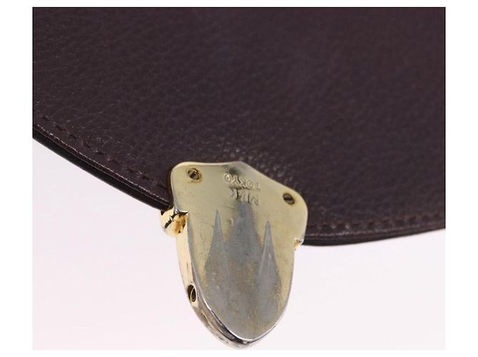 Autre Marque Borsa a mano SAINT LAURENT in pelle 2way Bordeaux tono oro Auth ka6227A Bordò - vista 32
