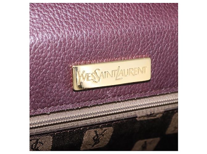 Autre Marque Borsa a mano SAINT LAURENT in pelle 2way Bordeaux tono oro Auth ka6227A Bordò - vista 34