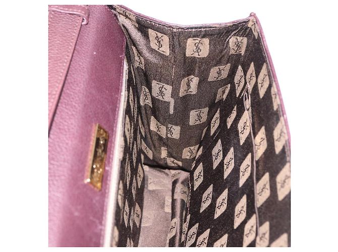 Autre Marque Borsa a mano SAINT LAURENT in pelle 2way Bordeaux tono oro Auth ka6227A Bordò - vista 35