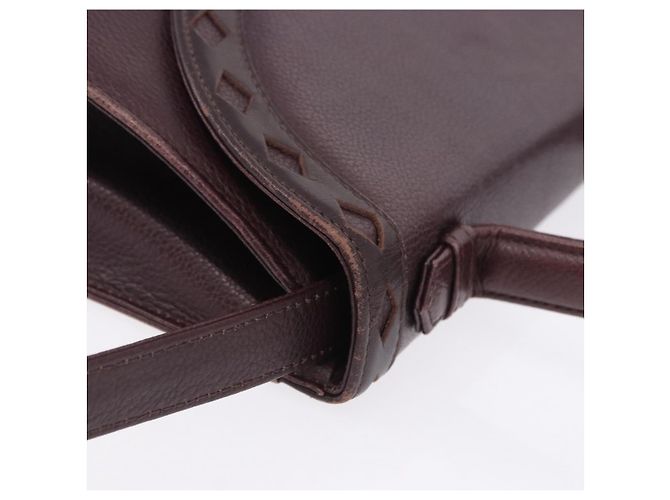 Autre Marque Borsa a mano SAINT LAURENT in pelle 2way Bordeaux tono oro Auth ka6227A Bordò - vista 6
