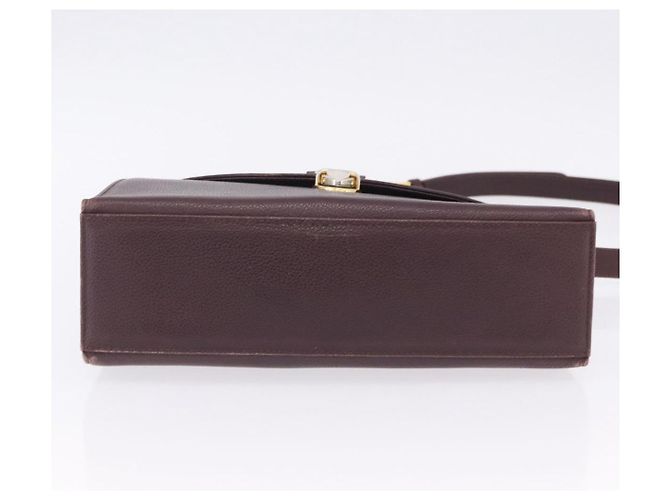 Autre Marque Borsa a mano SAINT LAURENT in pelle 2way Bordeaux tono oro Auth ka6227A Bordò - vista 8