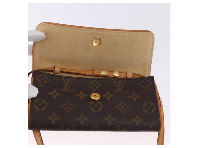 LOUIS VUITTON Monogram Pochette Twin PM Shoulder Bag M51854 LV Auth 203072A Monograma - vista 9