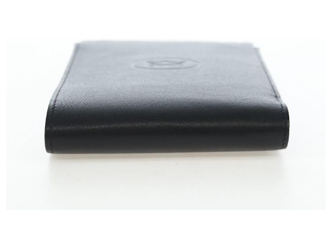 CARTIER Bifold Wallet Leather Black Silver Auth ki6832V Silvery - view 4
