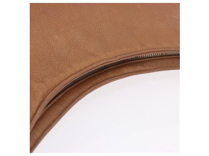 Borsa a tracolla CHANEL Pelle Caviar Marrone Oro CC Auth 203890 D'oro - vista 18