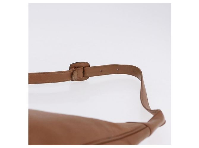 Borsa a tracolla CHANEL Pelle Caviar Marrone Oro CC Auth 203890 D'oro - vista 19