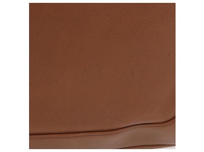 Borsa a tracolla CHANEL Pelle Caviar Marrone Oro CC Auth 203890 D'oro - vista 6