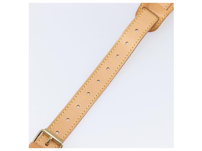 LOUIS VUITTON Tracolla regolabile in pelle 39.8""-47.2"" Beige Auth 203349 - vista 10