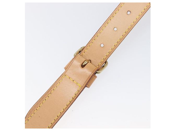 LOUIS VUITTON Tracolla regolabile in pelle 39.8""-47.2"" Beige Auth 203349 - vista 13