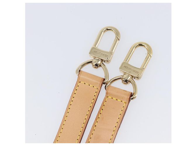 LOUIS VUITTON Tracolla regolabile in pelle 39.8""-47.2"" Beige Auth 203349 - vista 6