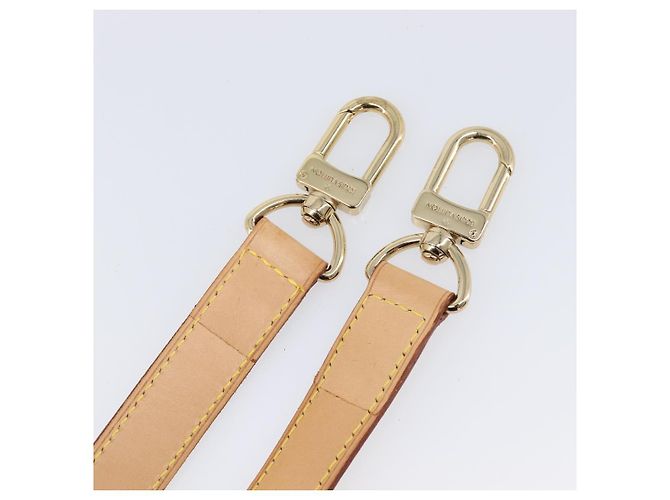 LOUIS VUITTON Tracolla regolabile in pelle 39.8""-47.2"" Beige Auth 203349 - vista 7