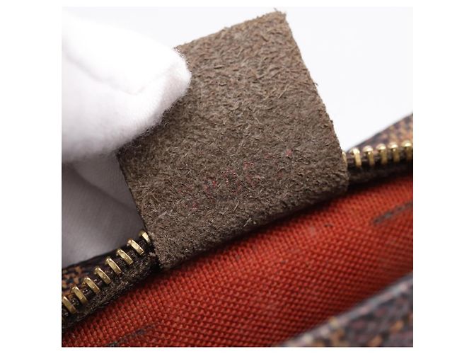 LOUIS VUITTON Damier Ebene Trousse Makeup Pouch N51982 LV Auth 201504A - vista 12