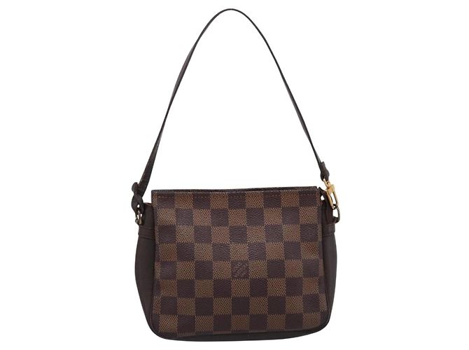 LOUIS VUITTON Damier Ebene Trousse Makeup Pouch N51982 LV Auth 201504A - vista 13