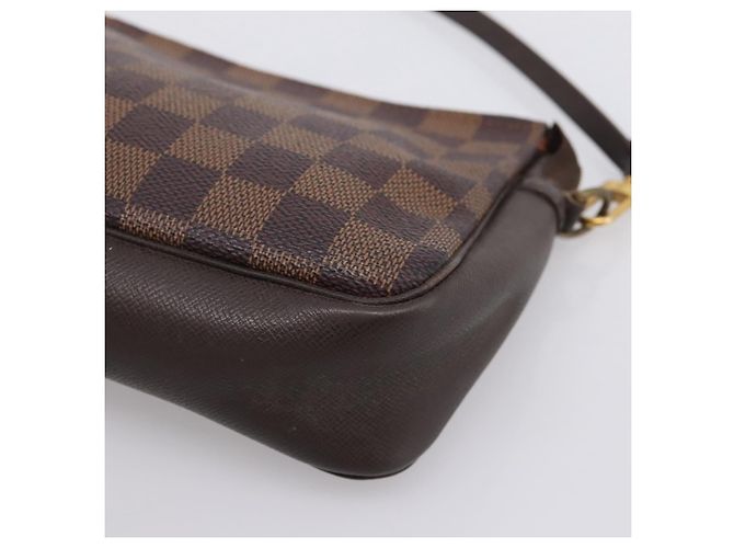 LOUIS VUITTON Damier Ebene Trousse Makeup Pouch N51982 LV Auth 201504A - vista 14