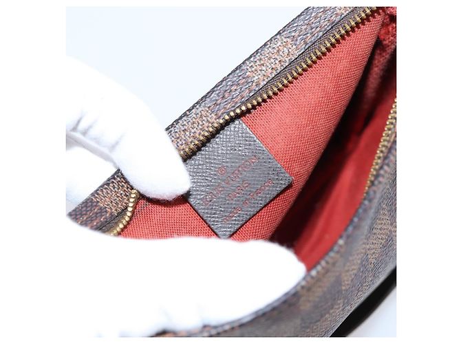 LOUIS VUITTON Damier Ebene Trousse Makeup Pouch N51982 LV Auth 201504A - vista 18