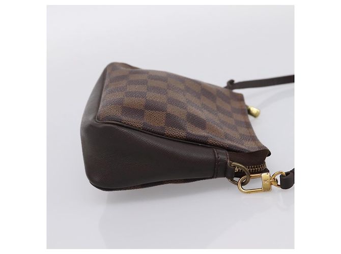 LOUIS VUITTON Damier Ebene Trousse Makeup Pouch N51982 LV Auth 201504A - vista 4