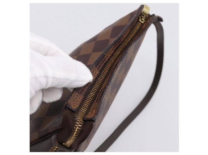 LOUIS VUITTON Damier Ebene Trousse Makeup Pouch N51982 LV Auth 201504A - vista 6