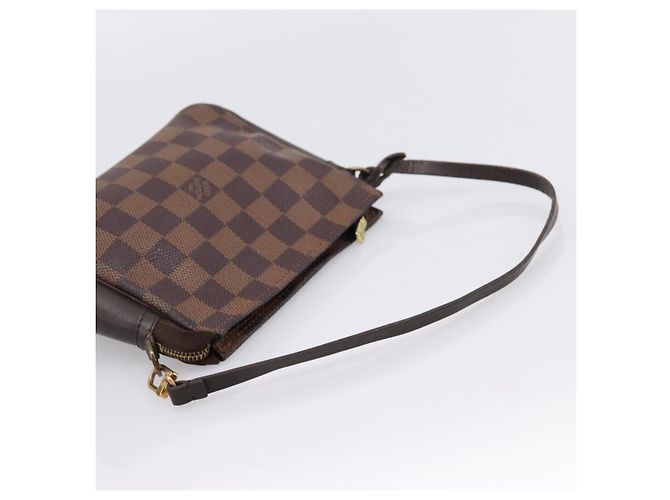 LOUIS VUITTON Damier Ebene Trousse Makeup Pouch N51982 LV Auth 201504A - vista 7