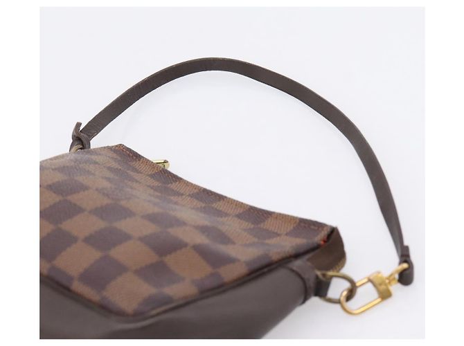 LOUIS VUITTON Damier Ebene Trousse Makeup Pouch N51982 LV Auth 201504A - vista 8