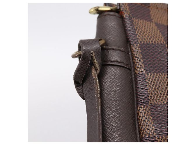 LOUIS VUITTON Damier Ebene Trousse Makeup Pouch N51982 LV Auth 201504A - vista 9