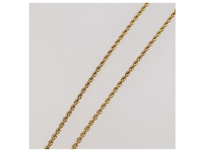 Collana Christian Dior metallo Gold Tone Auth 204947 - vista 11