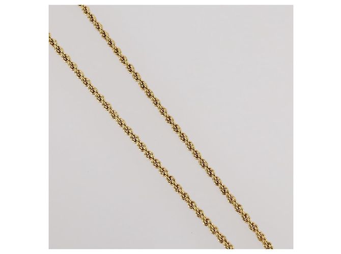 Collana Christian Dior metallo Gold Tone Auth 204947 - vista 5