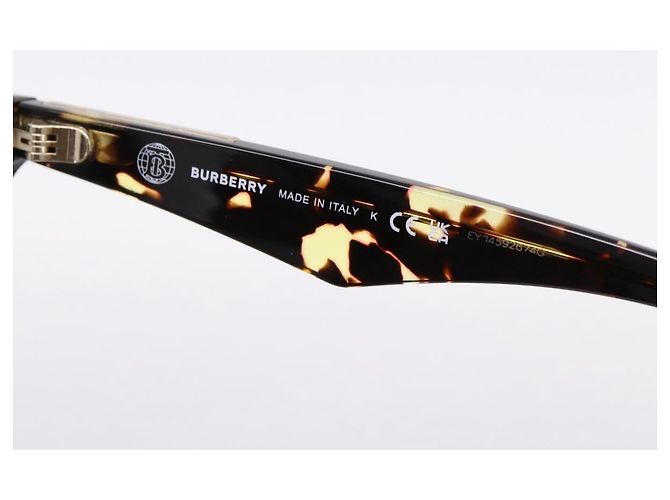 Occhiali da sole BURBERRY Plastica Marrone Tono Oro Auth BA15511 - vista 10