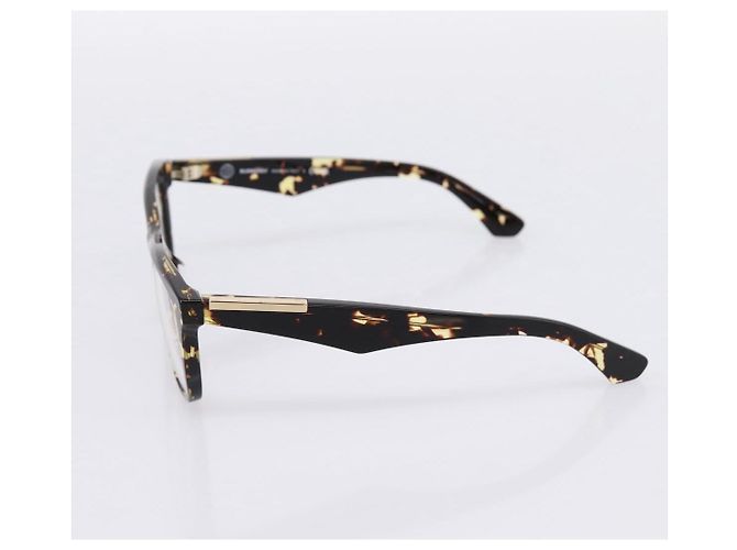 Occhiali da sole BURBERRY Plastica Marrone Tono Oro Auth BA15511 - vista 5