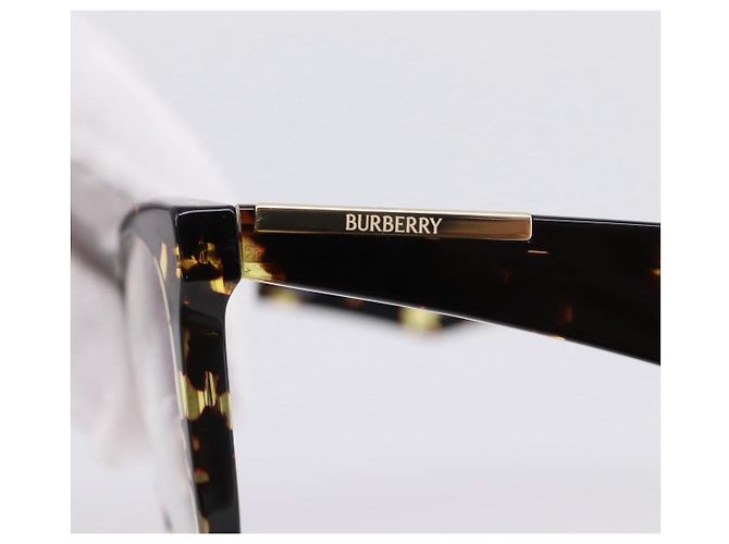 Occhiali da sole BURBERRY Plastica Marrone Tono Oro Auth BA15511 - vista 6