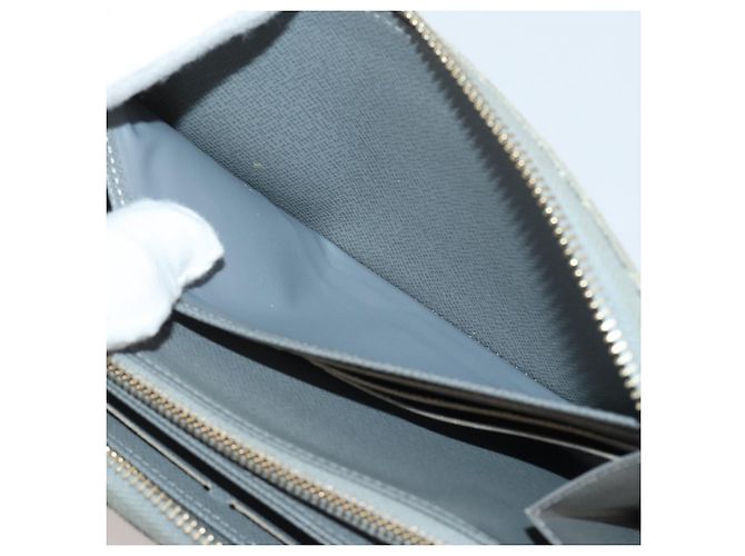 LOUIS VUITTON Monogram denim Zippy Wallet Portafoglio Grigio M13214 LV Auth 204799M Marrone - vista 19
