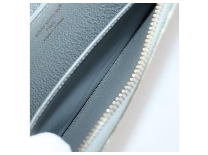 LOUIS VUITTON Monogram denim Zippy Wallet Portafoglio Grigio M13214 LV Auth 204799M Marrone - vista 23