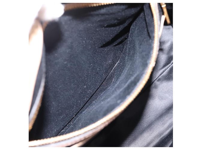 Borsa a Mano Miu Miu Vitellolux 2way Beige Gold Auth 204430V D'oro - vista 26
