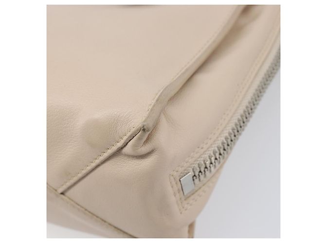 BALENCIAGA Borsa a mano Paper Mini in pelle 2way Grigio Argento 357333 Auth 204084V Marrone - vista 16
