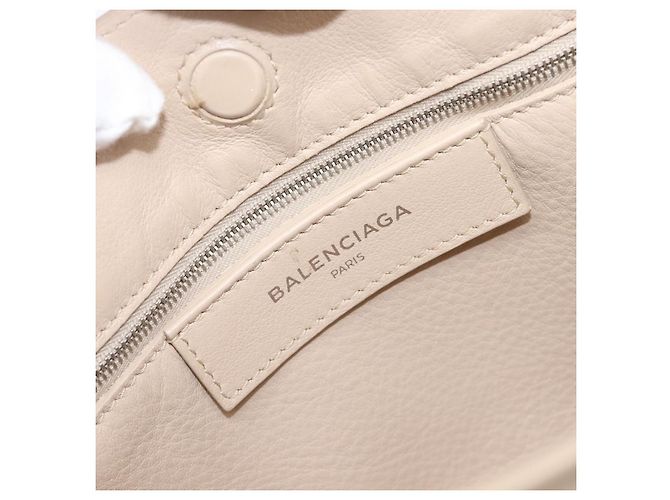 BALENCIAGA Borsa a mano Paper Mini in pelle 2way Grigio Argento 357333 Auth 204084V Marrone - vista 22