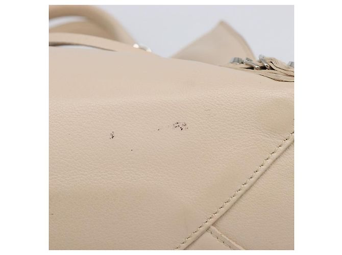 BALENCIAGA Borsa a mano Paper Mini in pelle 2way Grigio Argento 357333 Auth 204084V Marrone - vista 6